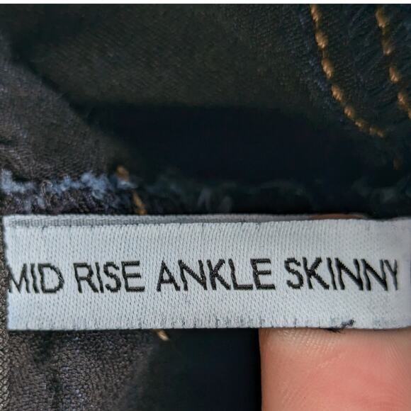 Celebrity Pink Jeans 16 Mid Rise Ankle Skinny Blue Stretch Denim Womens Pants - Picture 4 of 6